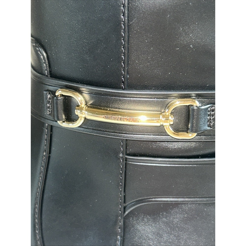 New Without Box $248 CARSON Horse-bit FLAT BOOT FAUX LEATHER BOOTS 7M - Picture 3 of 8